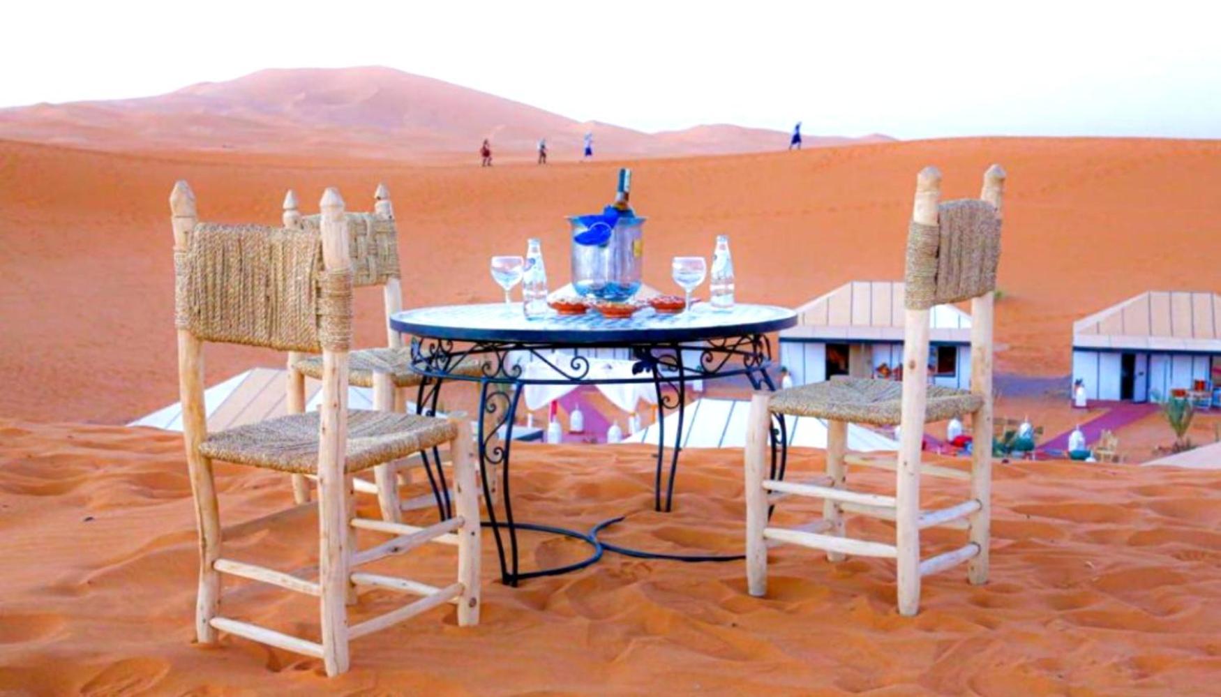 Bed and Breakfast Luxury Bedouin Camp Merzouga Exterior foto